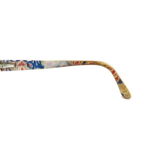 Prada Gold Beige Half Rim Eyeglasses Frames 53-18 135 Italy Designer Women - Picture 9 of 12